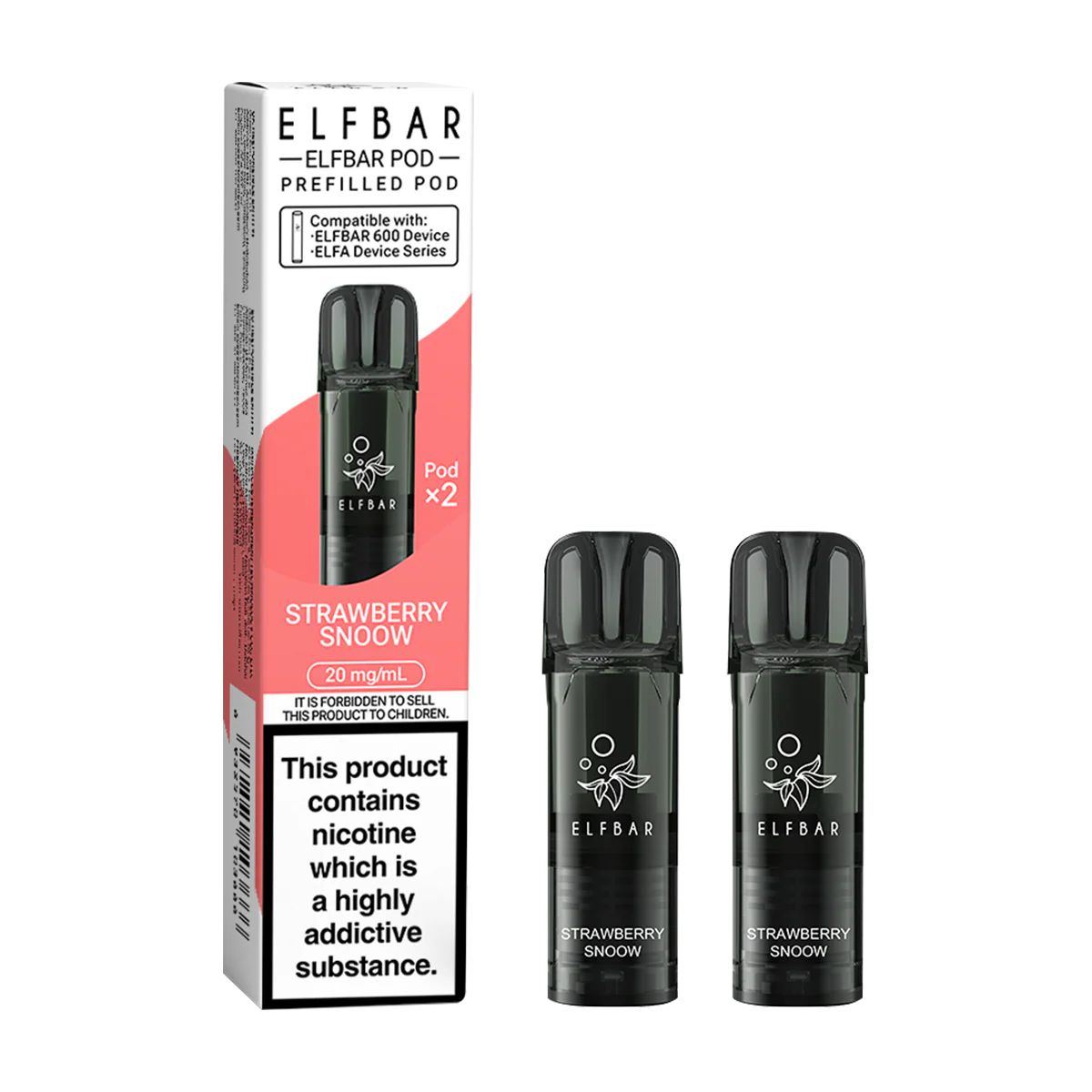Strawberry Snoow Elfbar 600 Pods
