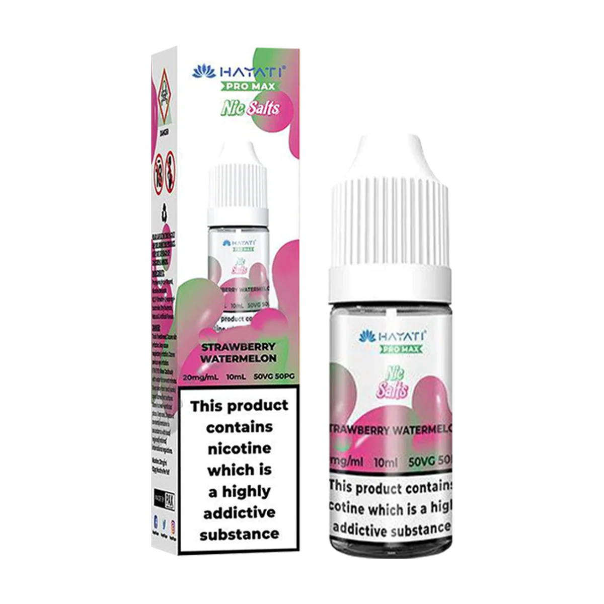 Strawberry Watermelon Nic Salt by Hayati Pro Max 10ml