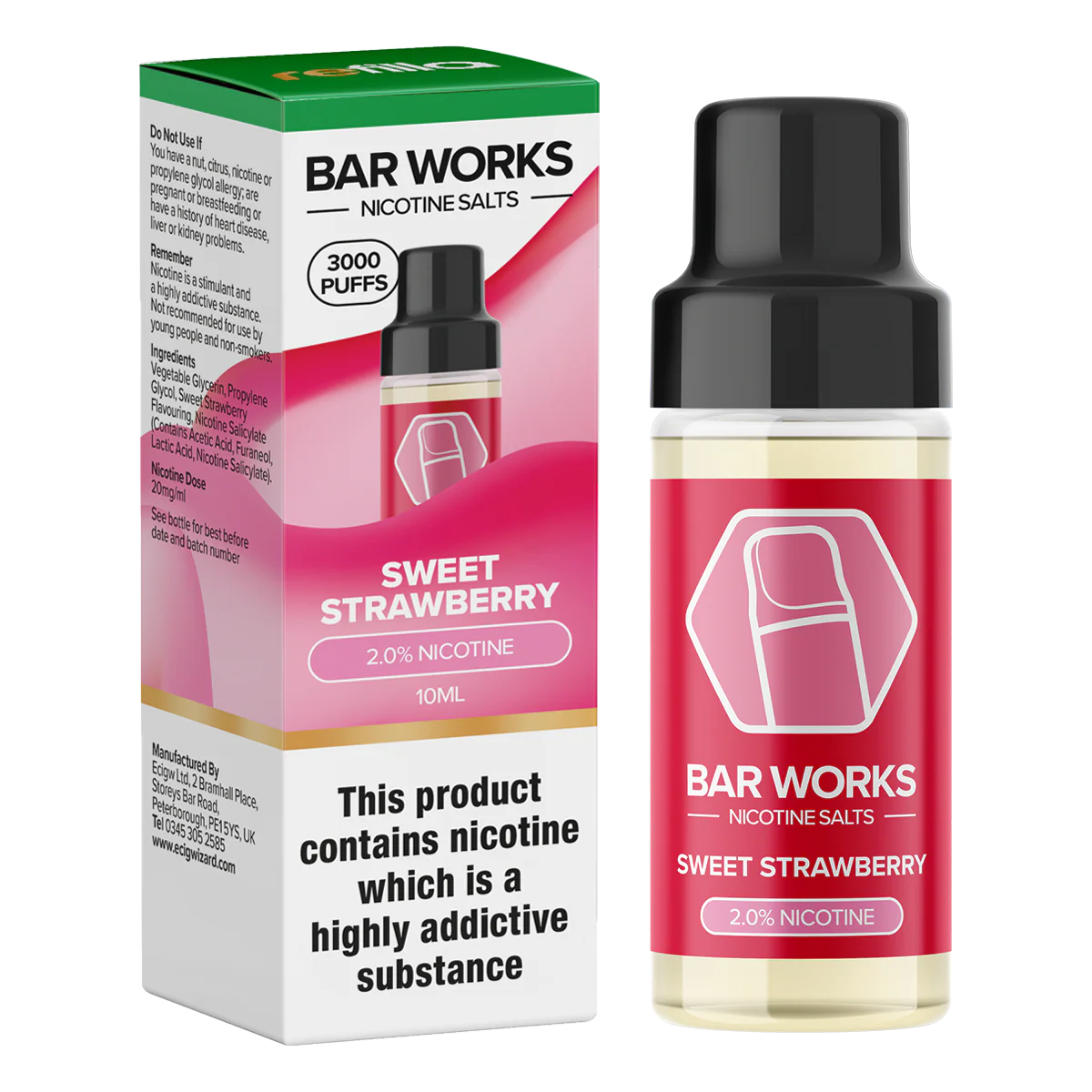 Sweet Strawberry Nic Salt by Refilla - Image 2
