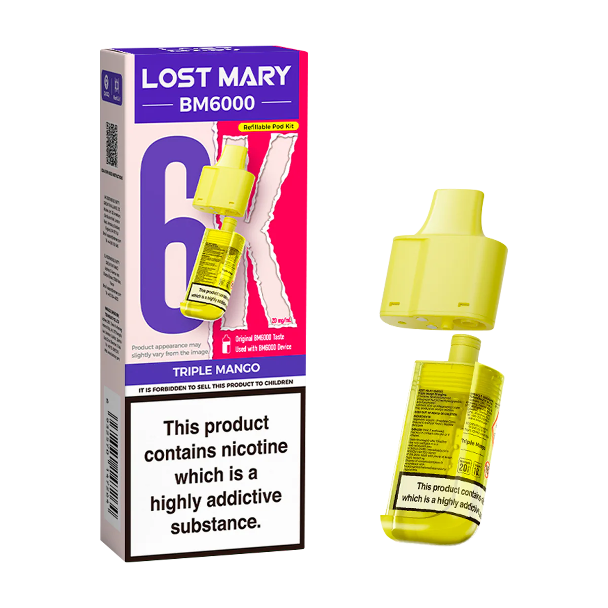 Triple Mango Lost Mary BM6000 Refill Pack