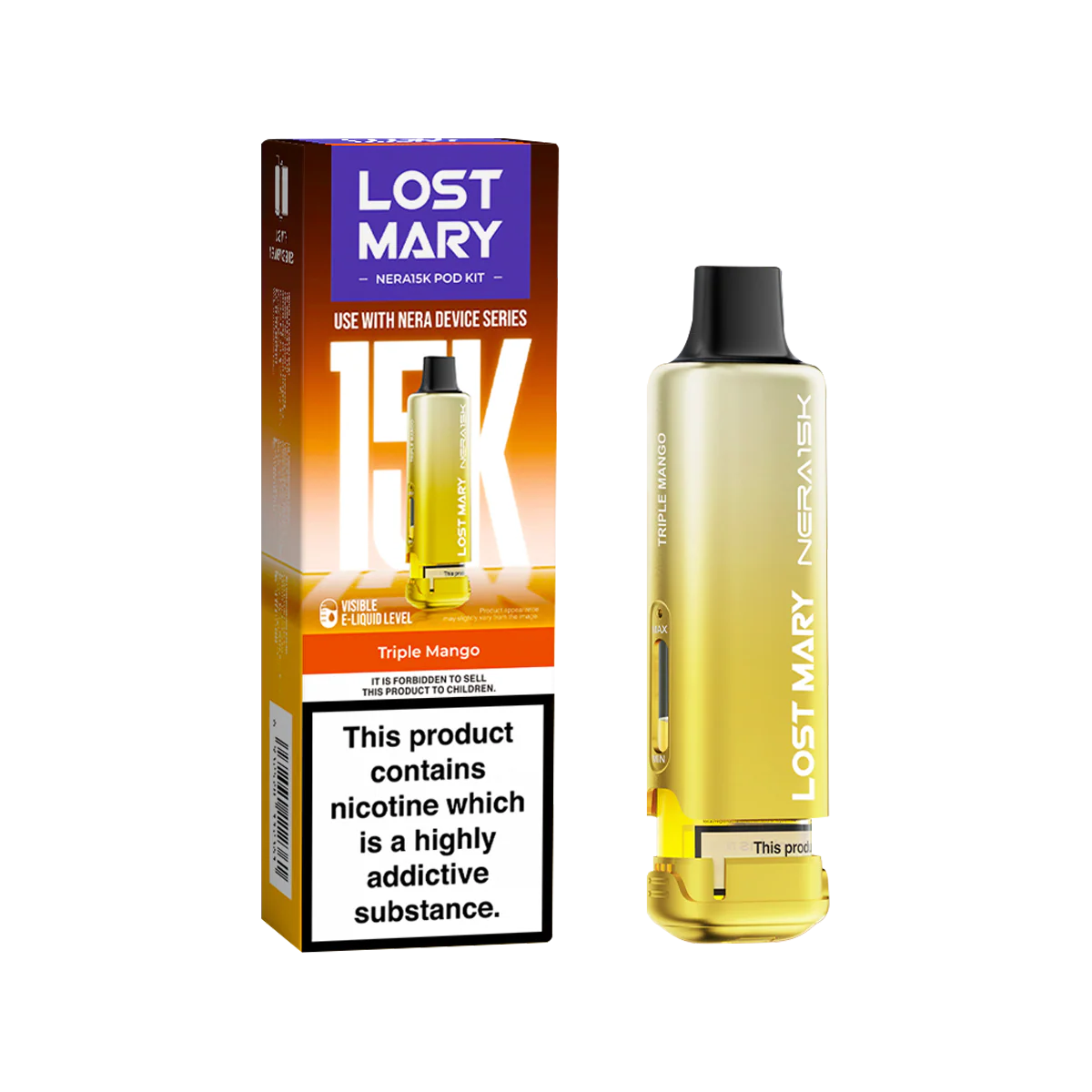 Triple Mango Lost Mary NERA15K Refill Pack