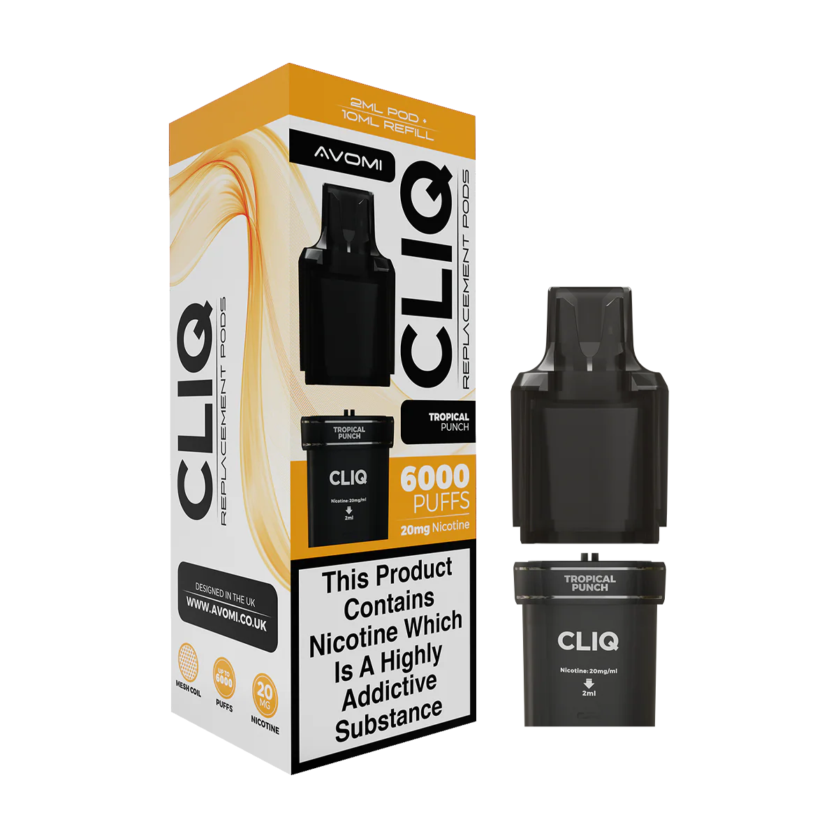 Tropical Punch Avomi Cliq 6000 Refill Pack