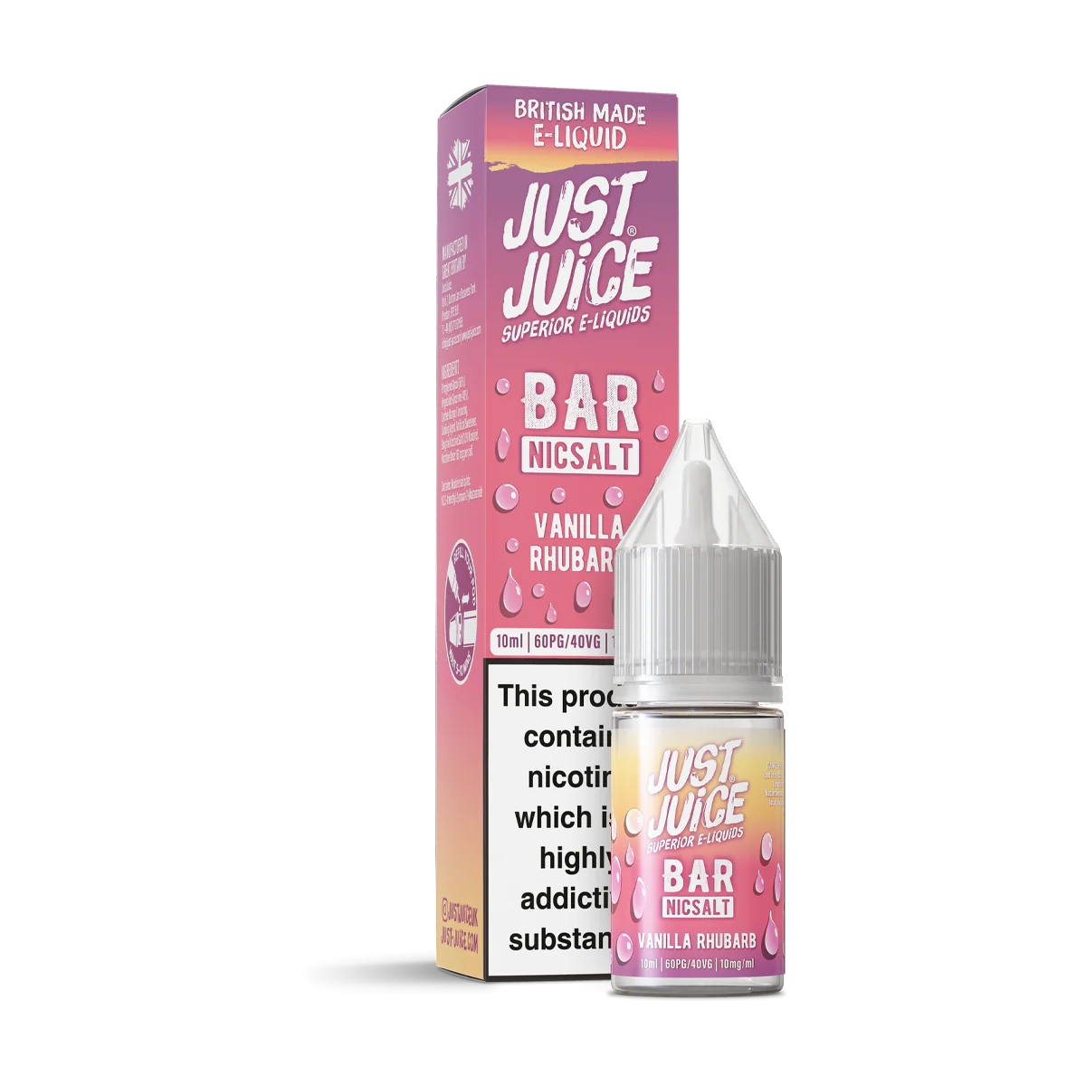 Vanilla Rhubarb Nic Salt by Just Juice