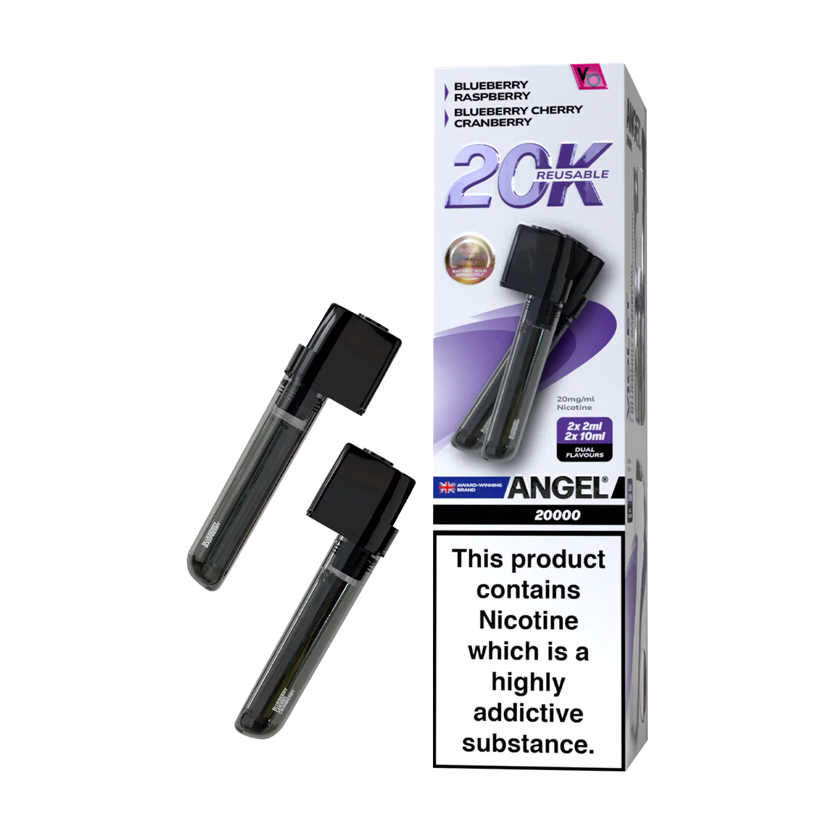 Violet Edition Vapes Bars Angel 20k Refill Pack