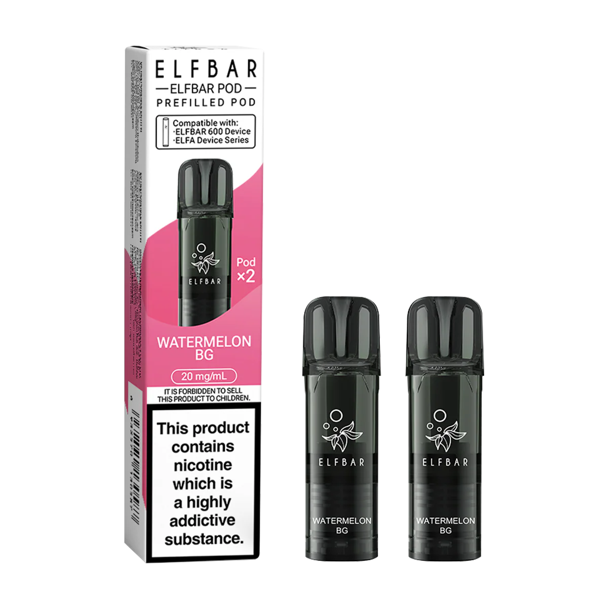 Watermelon BG Elfbar 600 Pods
