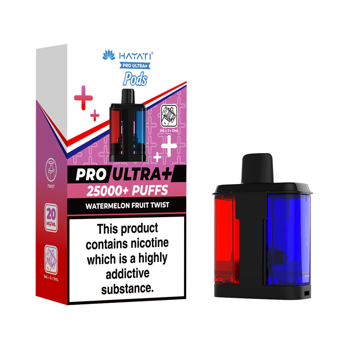 Watermelon Fruit Twist Hayati Pro Ultra Plus Refill Pack